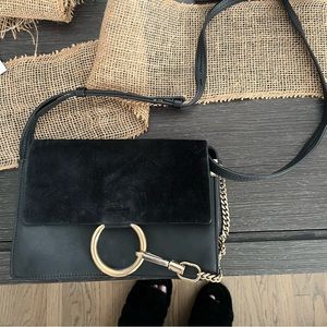 Chloe Black Small Faye Crossbody Bag